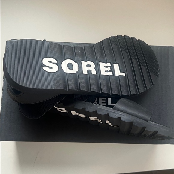 New In Box Sorel Black Ella II Women's Sandal - Picture 4 of 7
